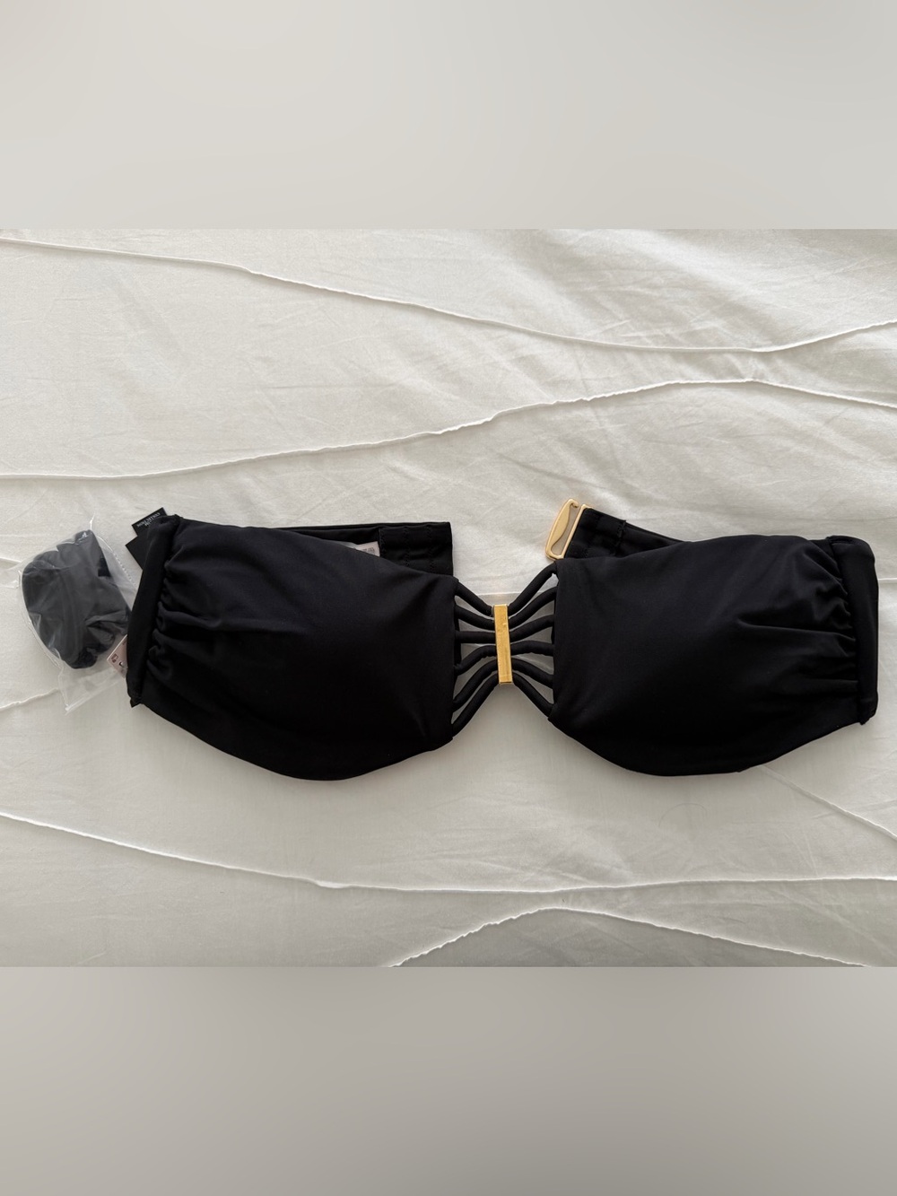 Victoria's Secret Black Bandeau Bikini Top